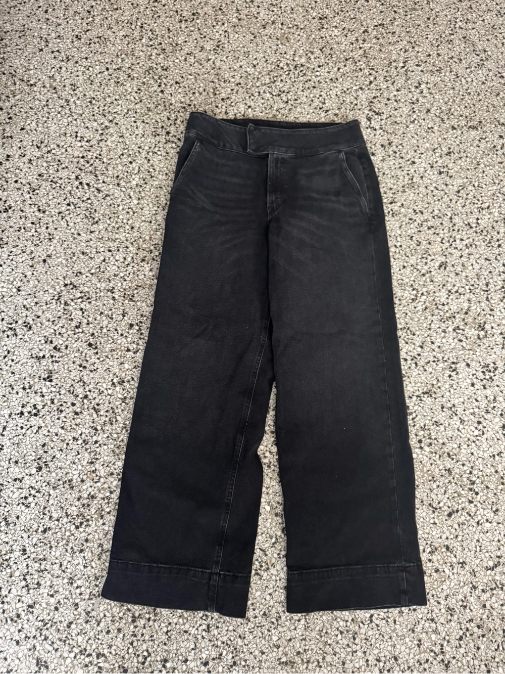Express Black Wide-Leg Jeans for Women